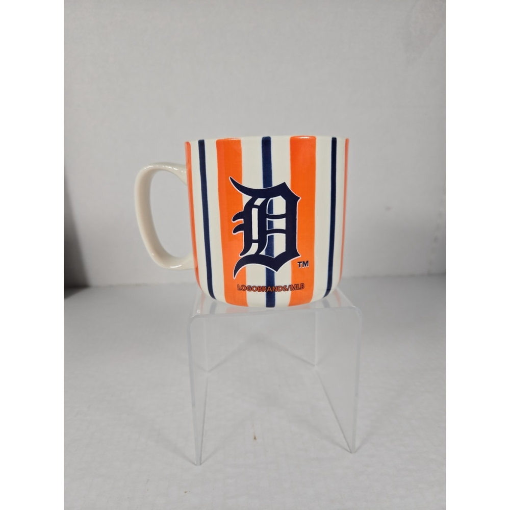 Detroit Tigers Striped Coffee Mug 4" NEW